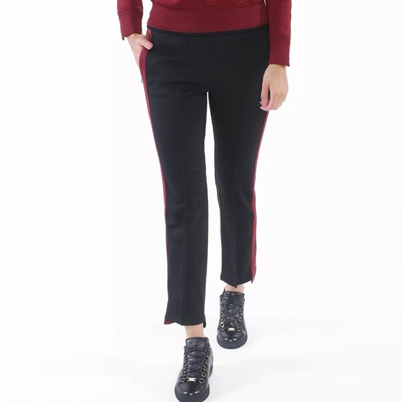 Helmut Lang Technical Track Black Pants Trousers Side Red Stripe Large $445 EUC - Picture 11 of 15